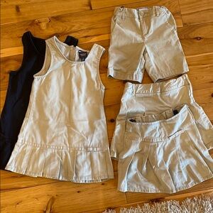 Uniform Kids' Beige and Black Clothing Set